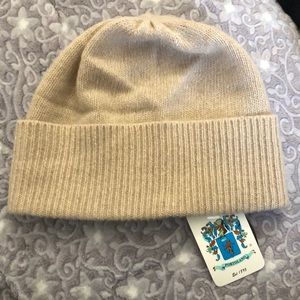 [NWT] Portolano 100% Cashmere Oatmeal Beanie